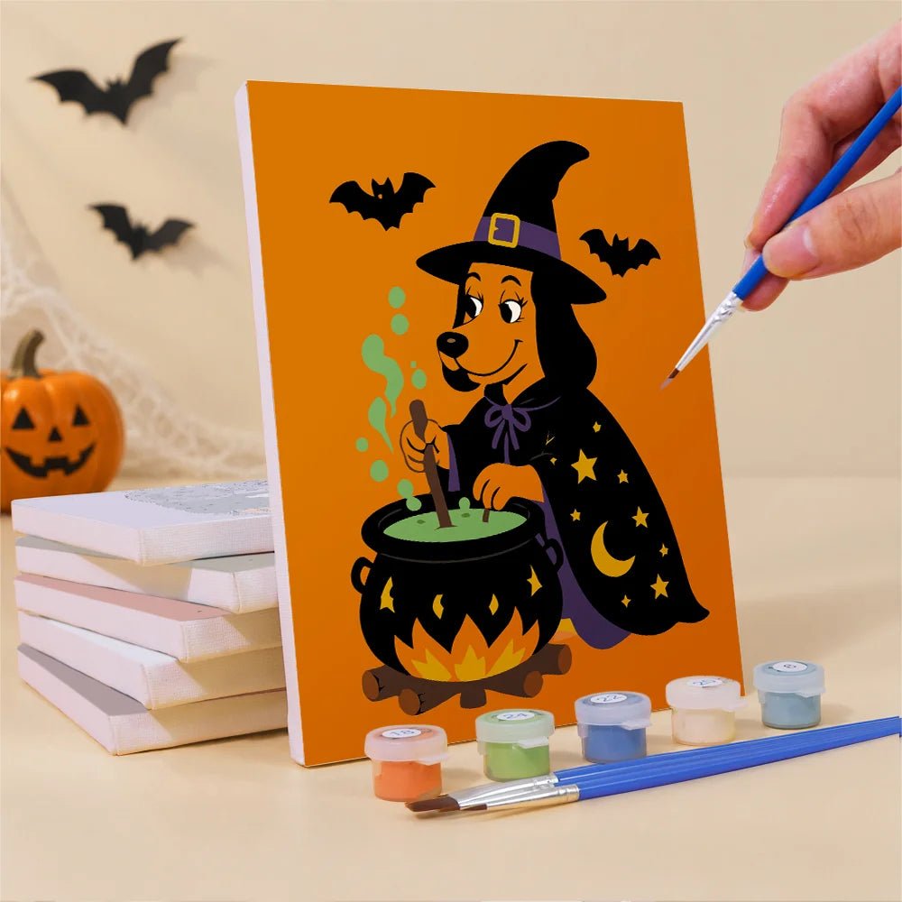 Spooky Character Club - Mini Paint by Numbers (6 Pieces) paint by numbers kit