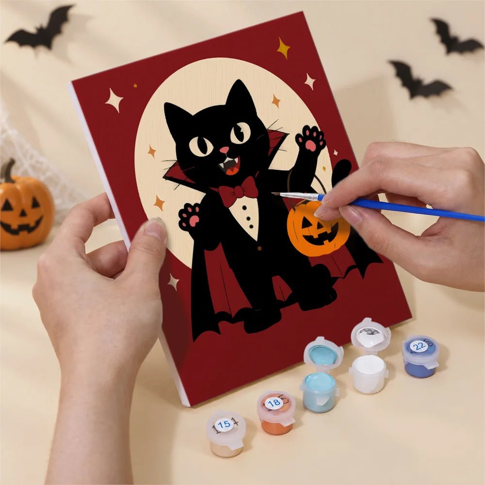 Spooky Character Club - Mini Paint by Numbers (6 Pieces) paint by numbers kit