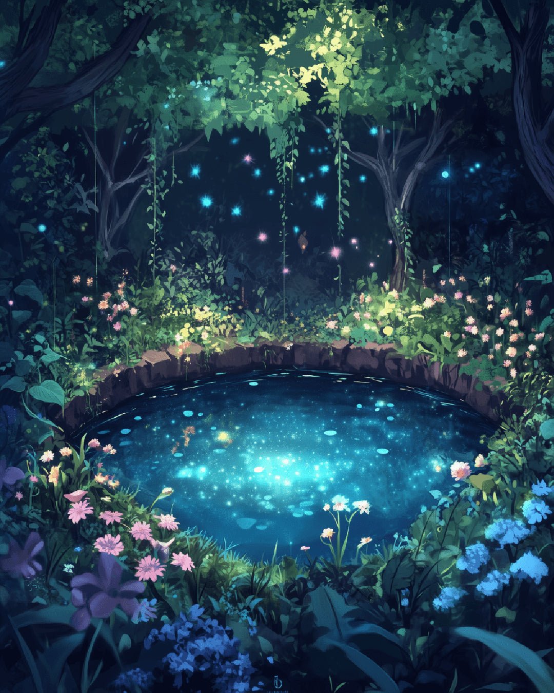 The Hidden Glow paint by numbers kit for adults