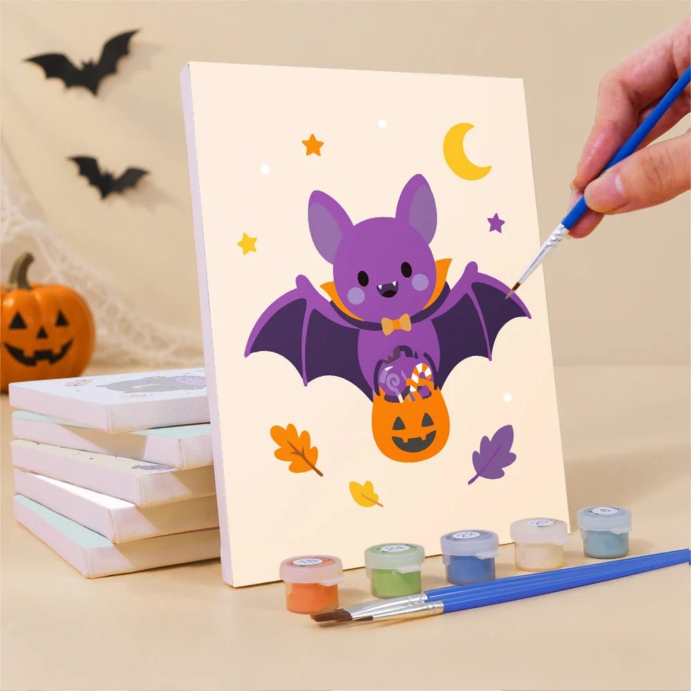 Trick or Treat Pals - Mini Paint by Numbers (6 Pieces) paint by numbers kit