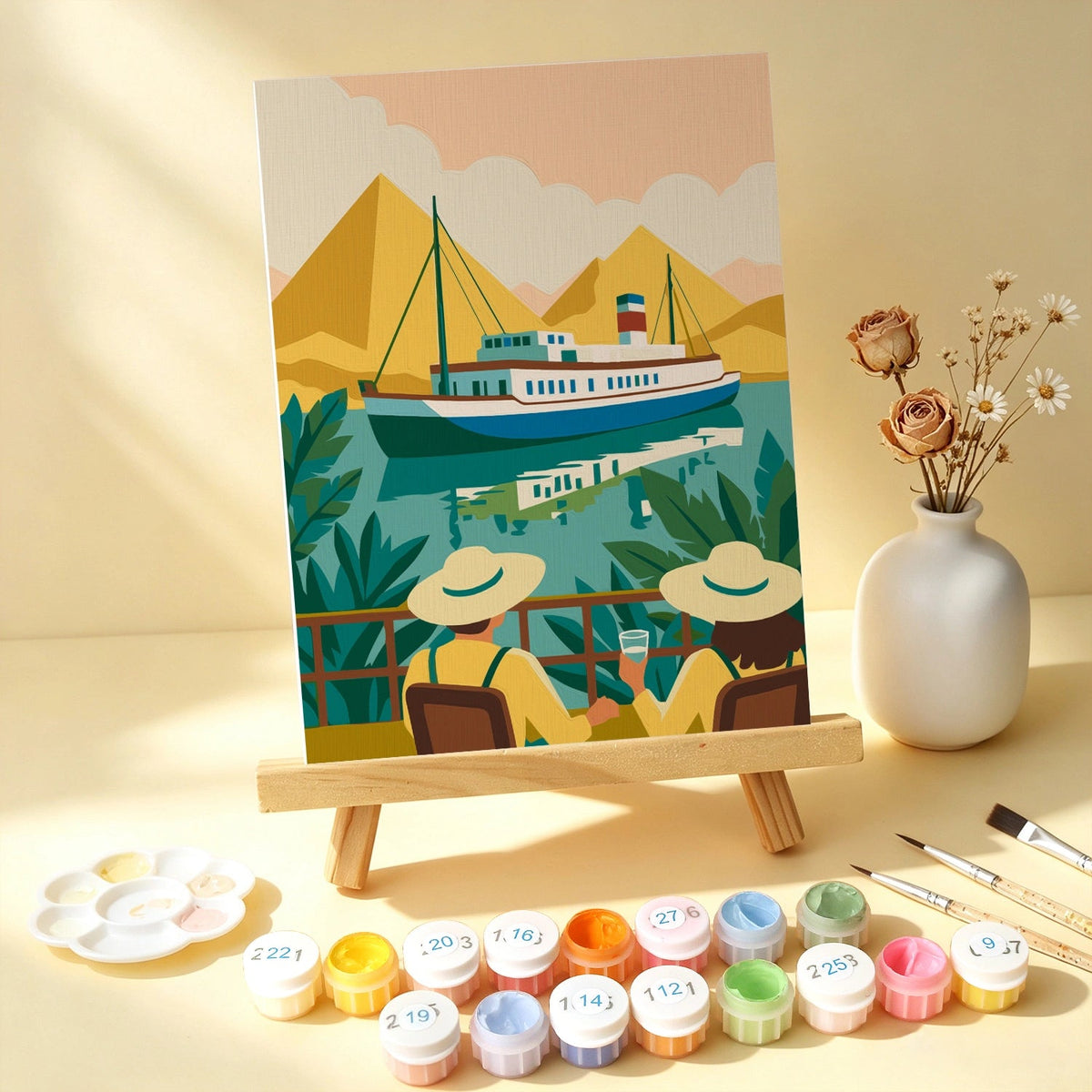 Wanderlust Views - Mini Paint by Numbers (6 Pieces) paint by numbers kit