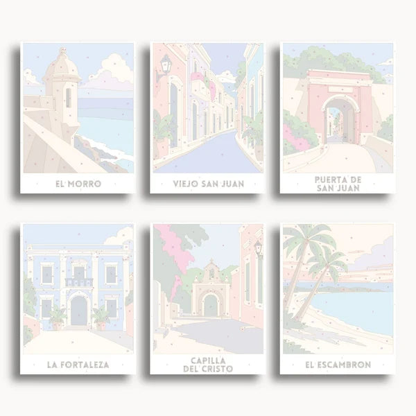San Juan Travel Posters - 6 Mini Kits
